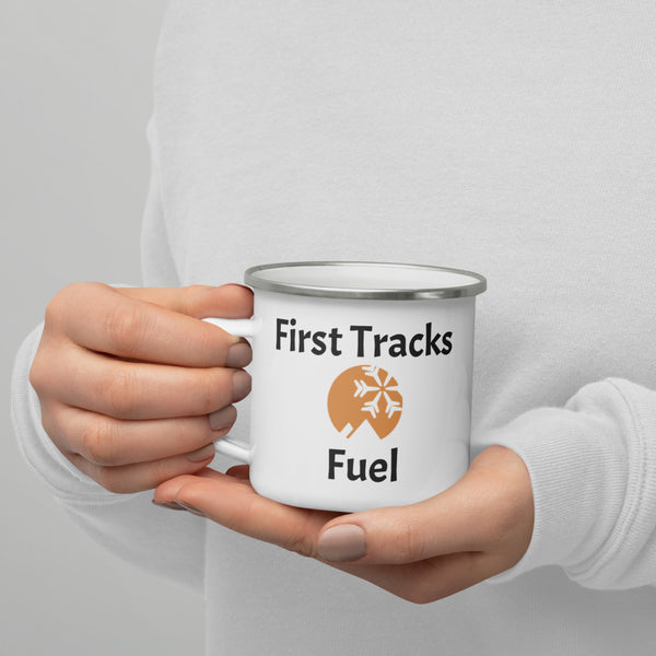 Enamel Mug - OpenSnow Logo - First Tracks Fuel